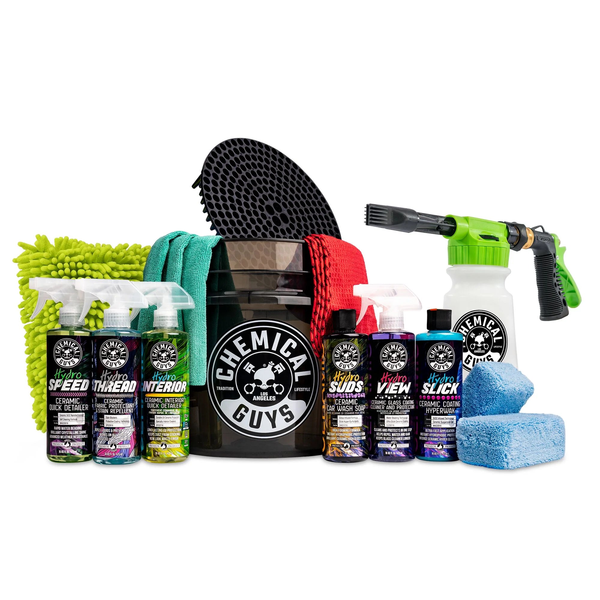 16-PieceArsenalBuilderCeramicProtectionCarWashKitwithTORQFoamBlaster